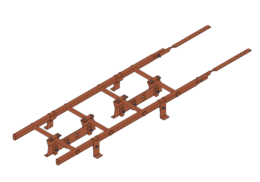 лестница кровельная roofsystems prestige 400 master фальц для фальцевой кровли, ral 8004 терракота (1,8 м)
