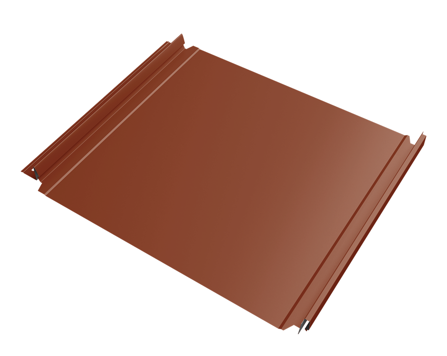 кликфальц double pro drap tx 0,45 мм полиэстер матовый текстурированный (ре), ral 8004 терракота