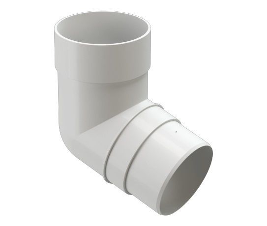 Колено трубы 72 град. docke premium d85 мм, пломбир