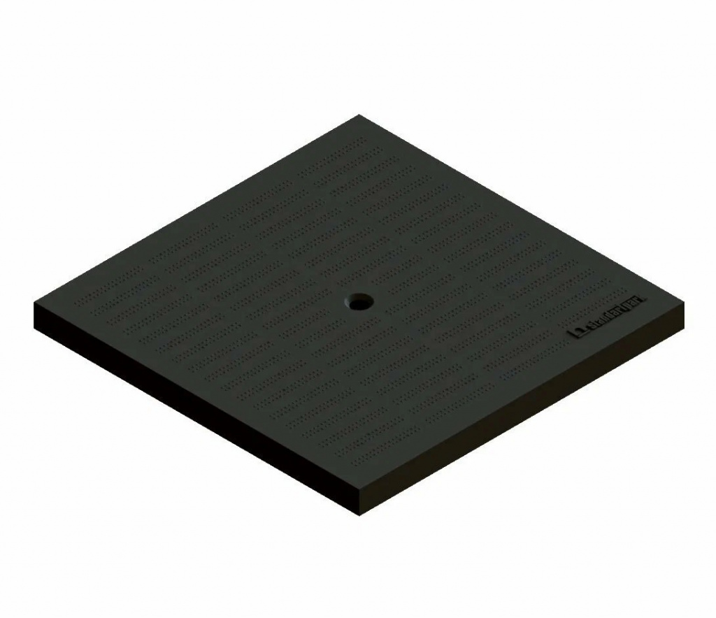 крышка пластиковая черная стандартпарк polymax basic к дождеприемнику 300x300