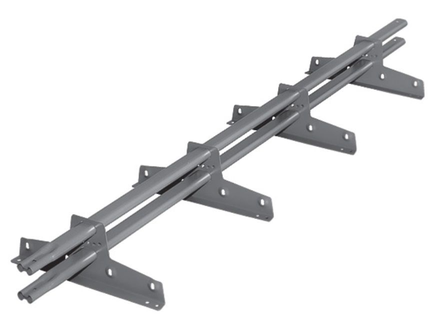 снегозадержатель трубчатый roofsystems prestige next универсальный, ral 7004 серый (3 м)
