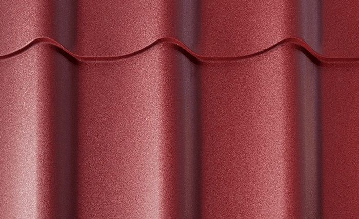 металлочерепица kvinta plus drap 0,45 мм полиэстер матовый текстурированный (pе), ral 7016 антрацитово-серый