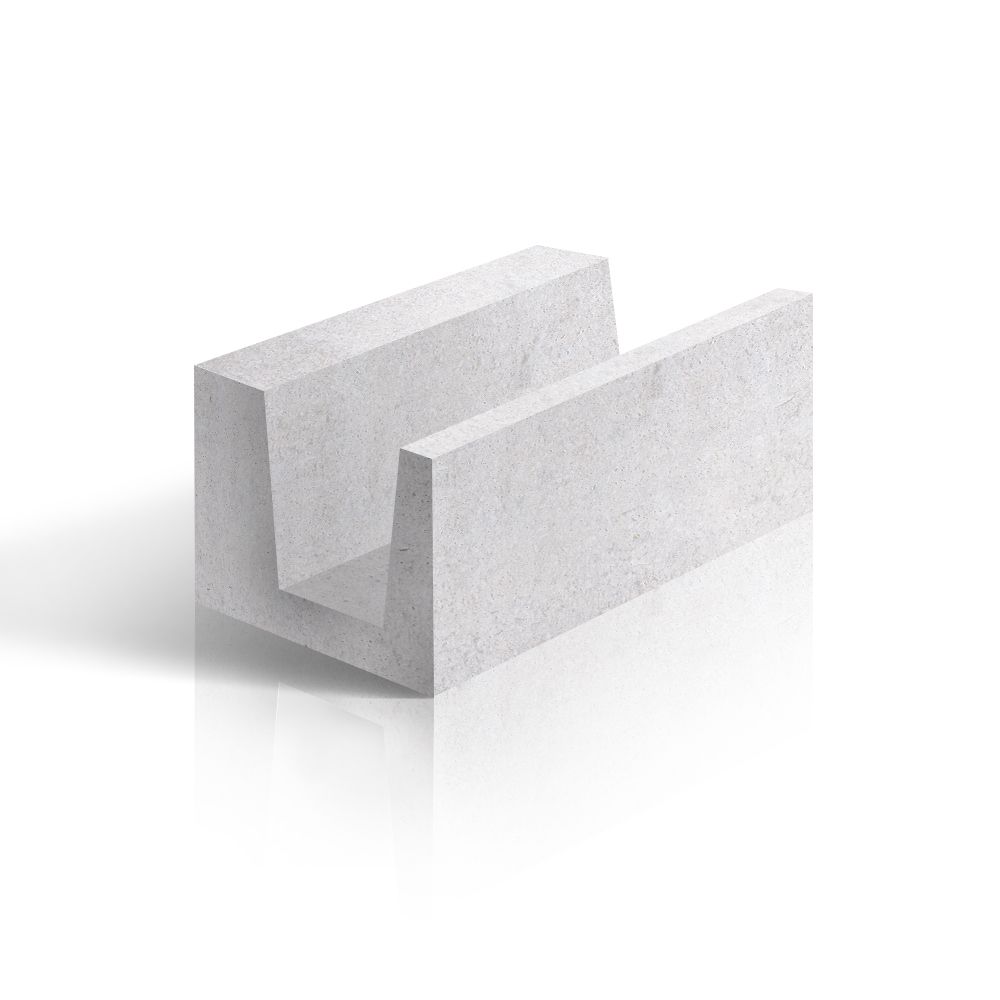 газобетон лср u-блок, 400x250x500 мм