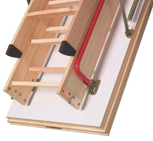 чердачная лестница fakro ltk, высота 330 см, размер проема 70x140
