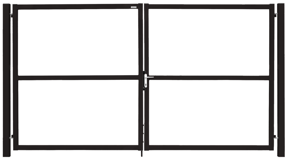 Ворота распашные grand line colority zinc lock с полимерным покрытием 1,8х4,0 м, rr 32