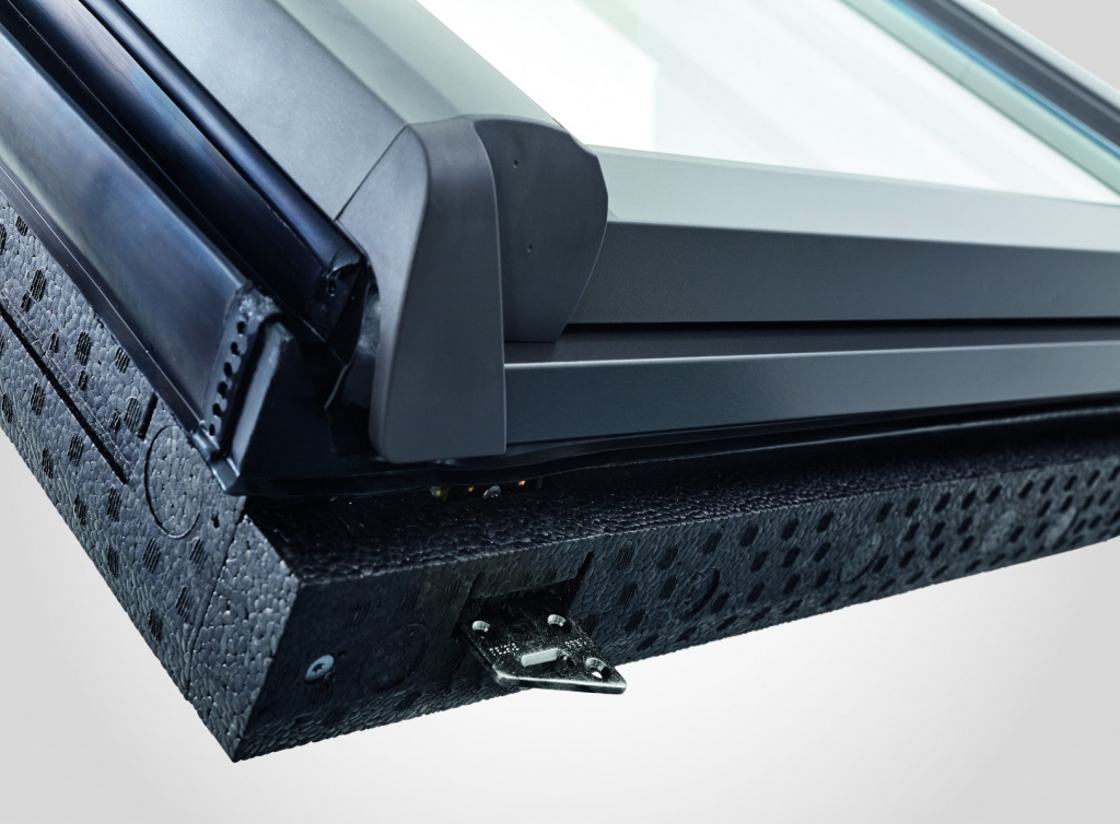 мансардное окно roto designo r45 h200 с термоблоком wd, 54х98 см