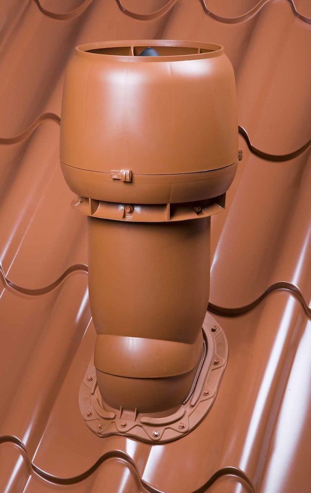 вентиляционный выход vilpe 160p/из/500 мм, rr 33 черный