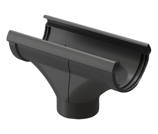 воронка желоба docke lux d141 мм, графит
