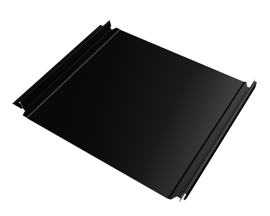 кликфальц double pro satin matt tx 0,5 мм полиэстер матовый текстурированный (ре), ral 9005 черный
