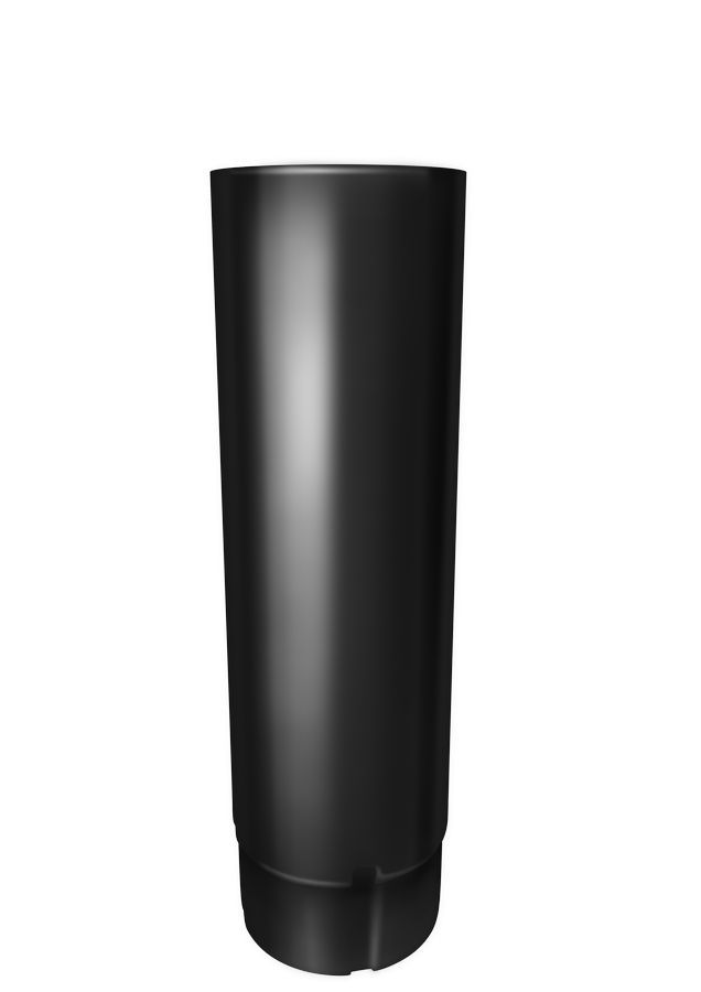 Труба водосточная grand line pu d90 мм, ral 9005 черный (3 м)