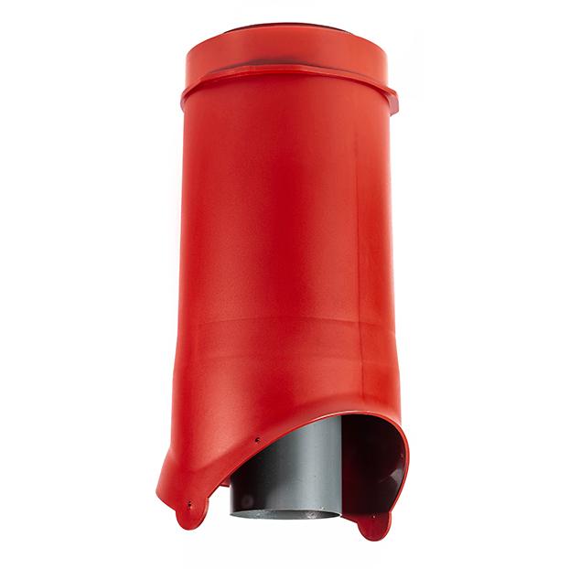 Выход канализации krovent pipe-vt is 125/100 изолированный 500 красный