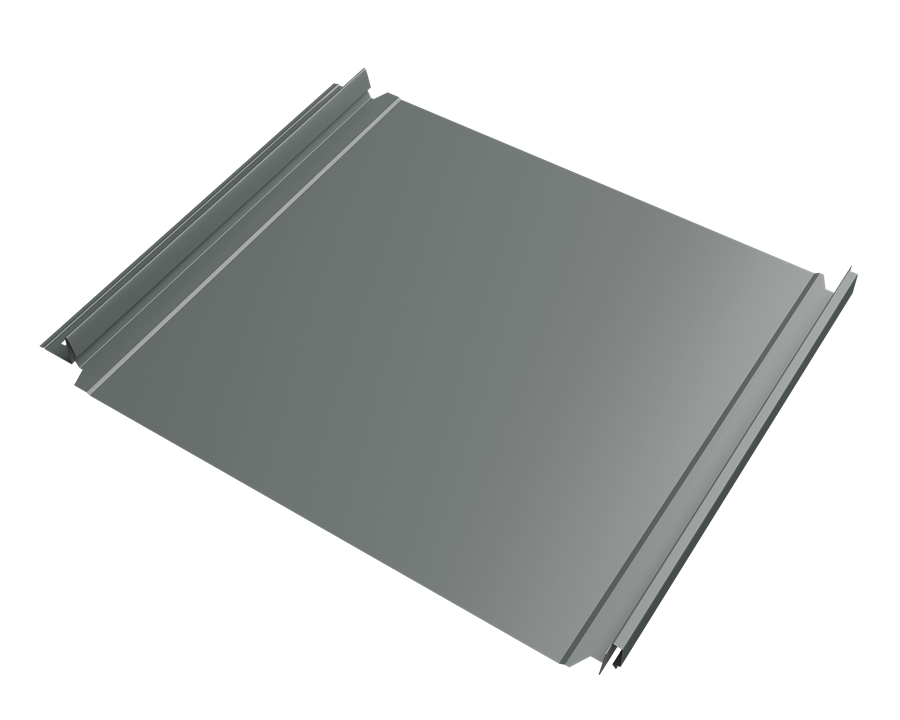 кликфальц double pro satin 0,5 мм полиэстер (ре), ral 7005 серый