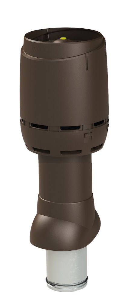 Вентиляционный выход vilpe 125p/ИЗ/500 мм flow, rr 32 коричневый