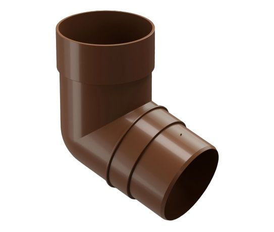 Колено трубы 72 град. docke premium d85 мм, каштан