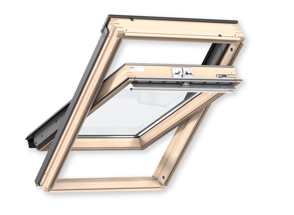 мансардное окно velux gzl 1051 (ручка сверху), 55х78 см