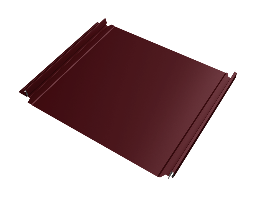 кликфальц double pro satin 0,5 мм полиэстер (ре), ral 3005 красное вино