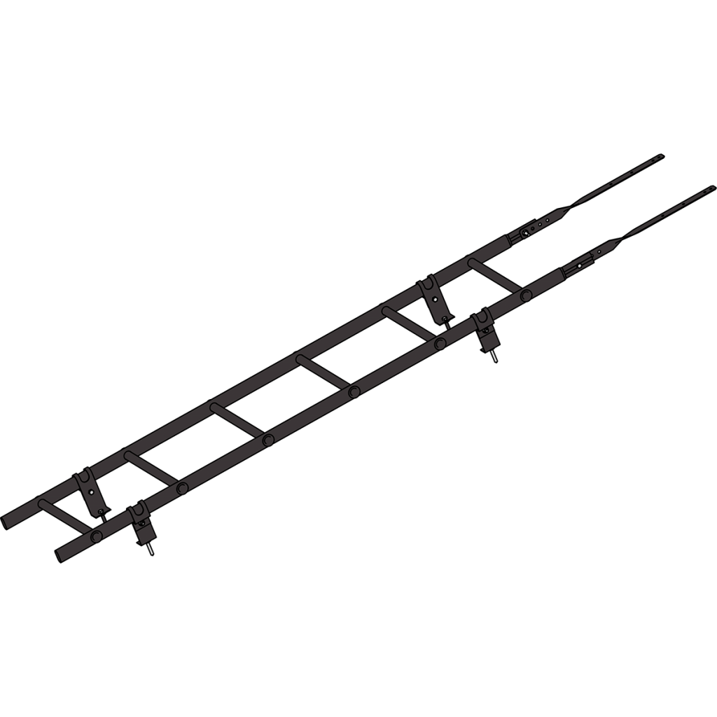 лестница кровельная roofsystems prestige 400 универсальная, ral 8019 темно-коричневый (1,8 м)