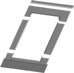 оклад для клик-фальцевой кровли fakro ebv-p, 55х78 см