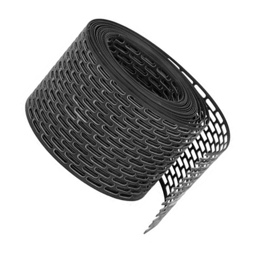карнизная вентиляционная лента mdm grille pvc 100х5000 мм, черный