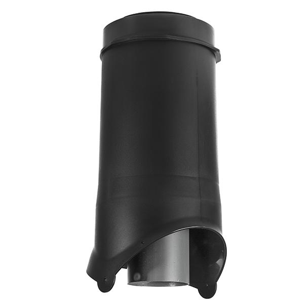 Выход канализации krovent pipe-vt is 125/100 изолированный 500 черный