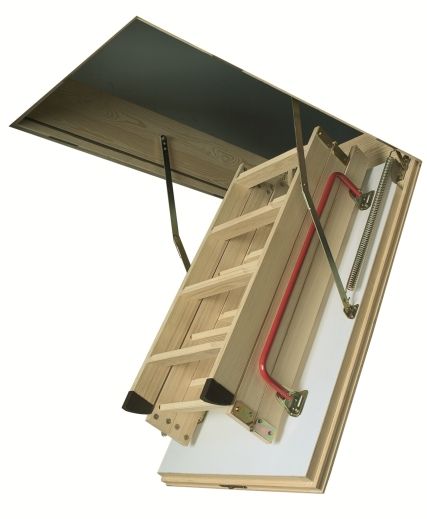 чердачная лестница fakro ltk, высота 330 см, размер проема 70x120