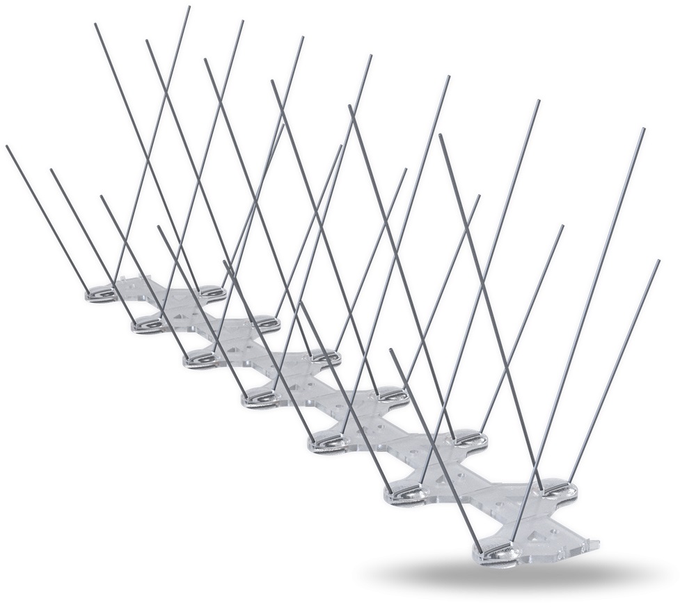 защита от птиц eurovent antibird duo ral 9006, 0,32 м.п.