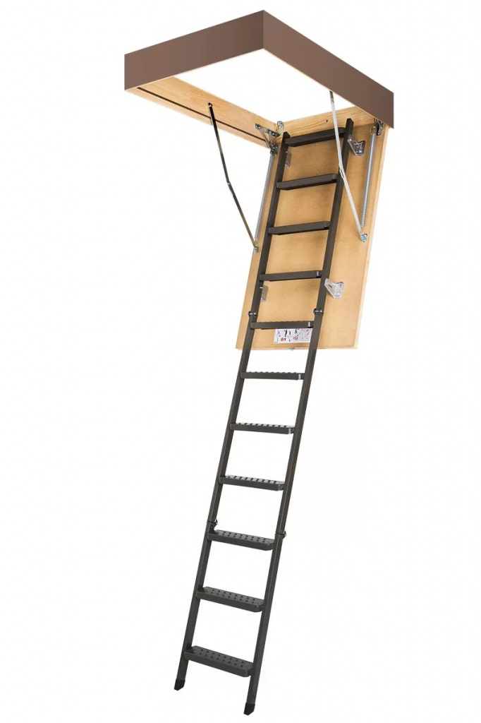 чердачная лестница fakro lms, высота 280 см, размер проема 60x120