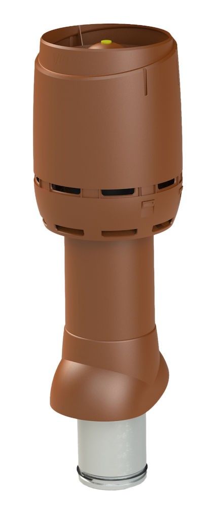 Вентиляционный выход vilpe 125p/ИЗ/700 мм flow, rr 750 кирпичный