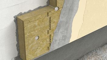 утеплитель rockwool рокфасад, 1000х600х100 мм (1,2 кв.м. уп.)