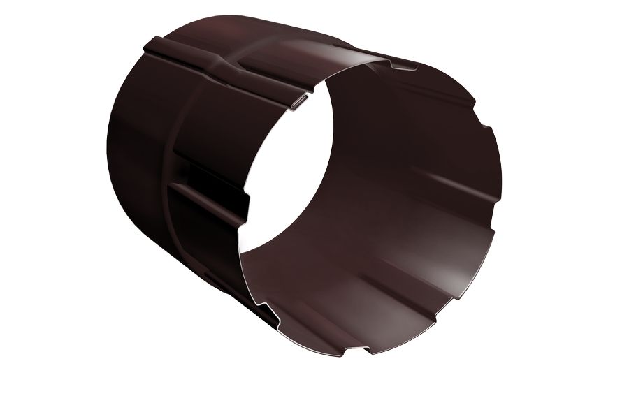 Соединитель трубы grand line pu d90 мм, ral 8017 коричневый