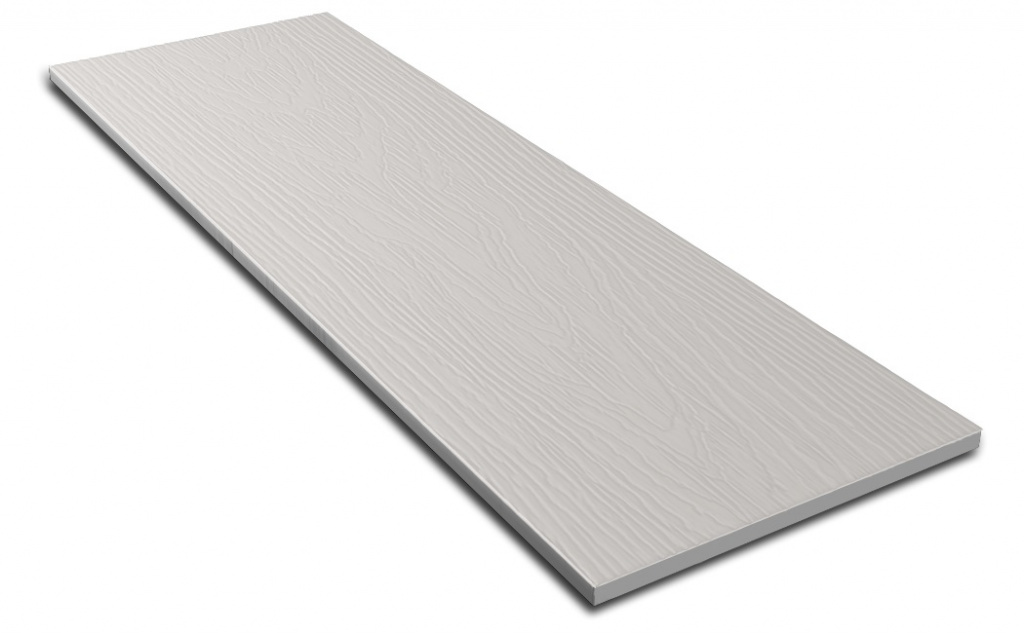 фиброцементный сайдинг decover 3600х190х8 мм, silver
