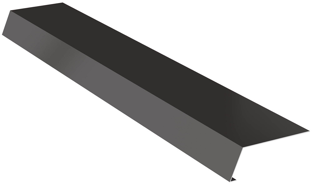 планка карнизная алюминиевая mdm strip al 70х115х2000 мм, коричневый