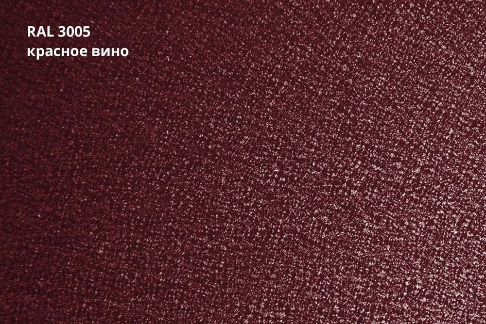 металлочерепица classic drap st 0,45 мм полиэстер матовый текстурированный (ре), ral 3005 красное вино