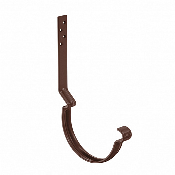 Крюк крепления желоба длинный усиленный aquasystem Комфорт покрытие pe d125 мм, ral 8017 коричневый