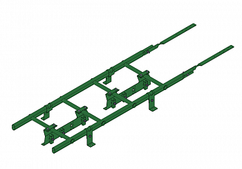 лестница кровельная roofsystems prestige 400 master фальц для фальцевой кровли, ral 6002 зеленый лист (1,8 м)