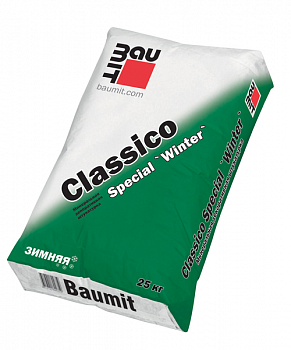 минеральная декоративная штукатурка baumit classico special winter k 2,0 мм "шуба" белая, 25 кг