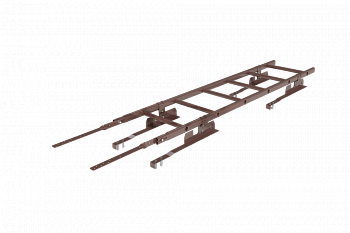 лестница кровельная roofsystems prestige 400 натур для натуральной черепицы, ral 8017 коричневый (1,2 м)
