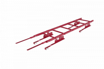 лестница кровельная roofsystems prestige 400 натур для натуральной черепицы, ral 3011 коричнево-красный (1,2 м)