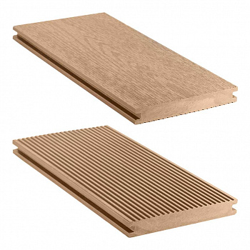 террасная доска дпк (полнотелая) cm decking solid vintage дуб, 140х20х3000 мм