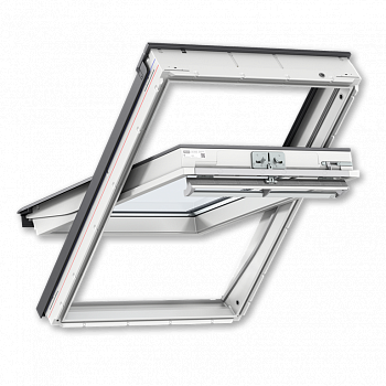 Мансардное окно velux whiteline Дизайн glu 0061 (ручка сверху, 2 камеры), 78х98 см