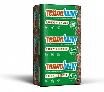 Утеплитель knauf Для Кровли и Стен ts036, 1230х610х100 мм (6 кв.м. уп.)