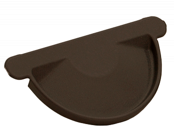 Заглушка желоба grand line pu matt d125 мм, ral 8017 коричневый матовый
