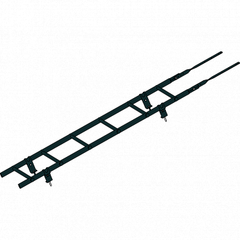 лестница кровельная roofsystems prestige 400 универсальная, ral 9005 черный (1,2 м)