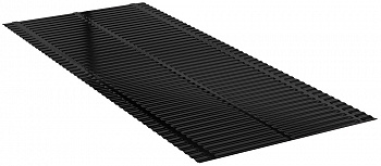 Желобок ендовы eurovent valley q черный ral 9005, 500х2000 мм