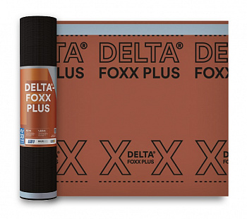 Мембрана диффузионная delta foxx plus 270 гр/м2 c зоной проклейки (75 м2)