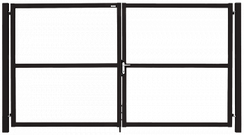 Ворота распашные grand line colority zinc lock с полимерным покрытием 1,8х4,0 м, rr 32