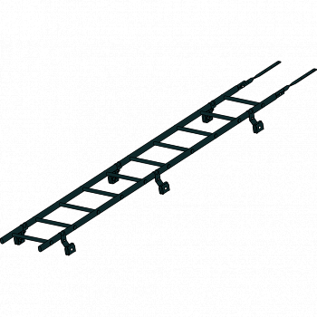 лестница кровельная roofsystems prestige 400 фальц для фальцевой кровли, ral 9005 черный (3 м)