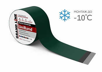 герметизирующая самоклеящаяся лента grand line uniband ral 6005 зеленая 3 м х 15 см