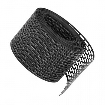карнизная вентиляционная лента mdm grille pvc 100х5000 мм, черный