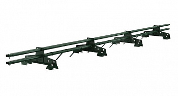 снегозадержатель трубчатый borge для профнастила н-60 и н-75, rr 11 зеленый (3 м)